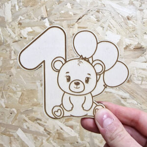 Cake topper orsetto