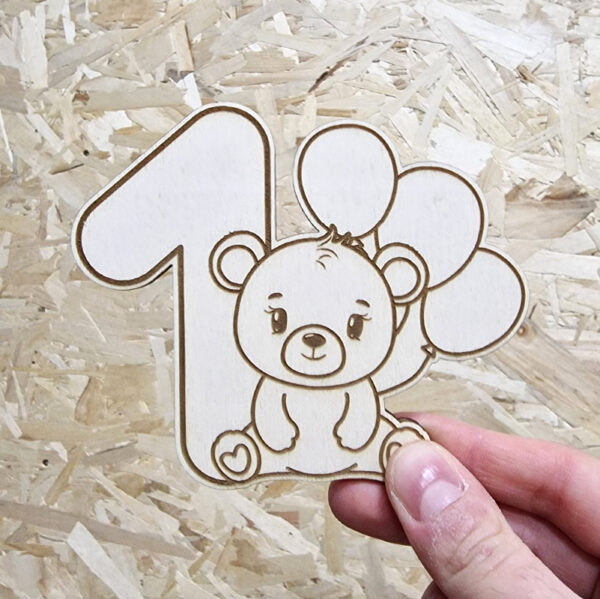 Cake topper orsetto