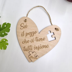 Targhetta cuore Mamma
