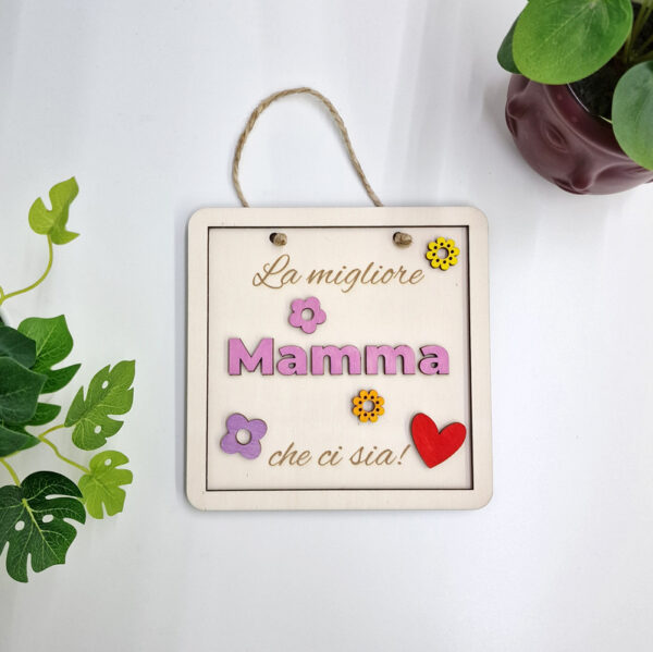 Targhetta floreale Mamma - immagine 2