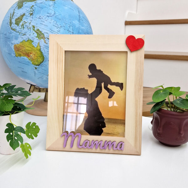 Cornice legno Mamma