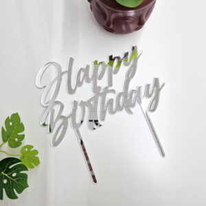 Cake topper happy birthday Plexiglass