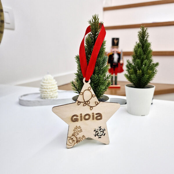 Pallina di Natale forma Stella - immagine 2