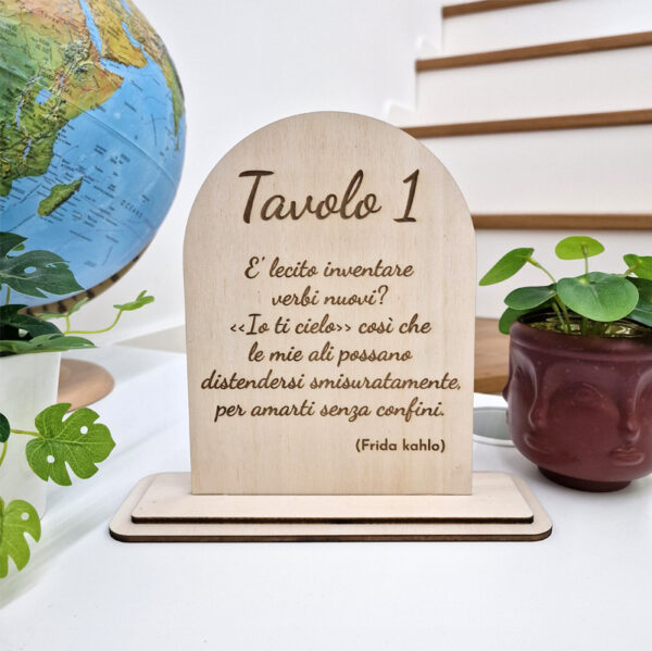 Segna tavolo ad arco