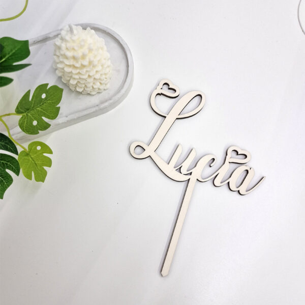 Cake topper nome - immagine 2