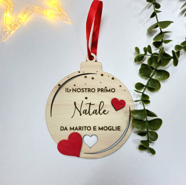Pallina "Il nostro primo Natale" - immagine 2