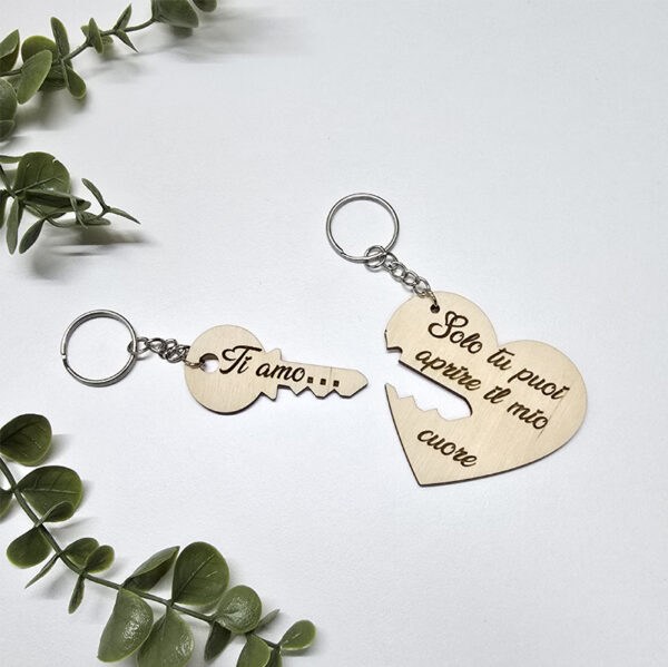 Portachiavi "La chiave del cuore" - immagine 2