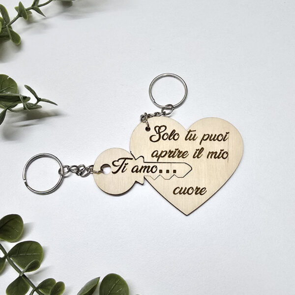 Portachiavi "La chiave del cuore"